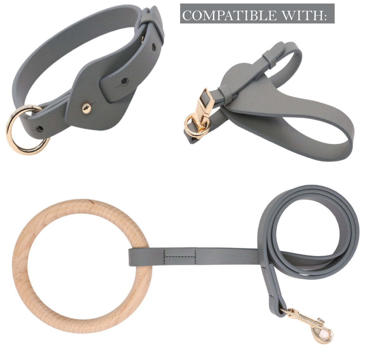 Pet Life Ever-Craft Boutique Designer Leather Dog Collar - Soft Microfiber Leather, Adjustable