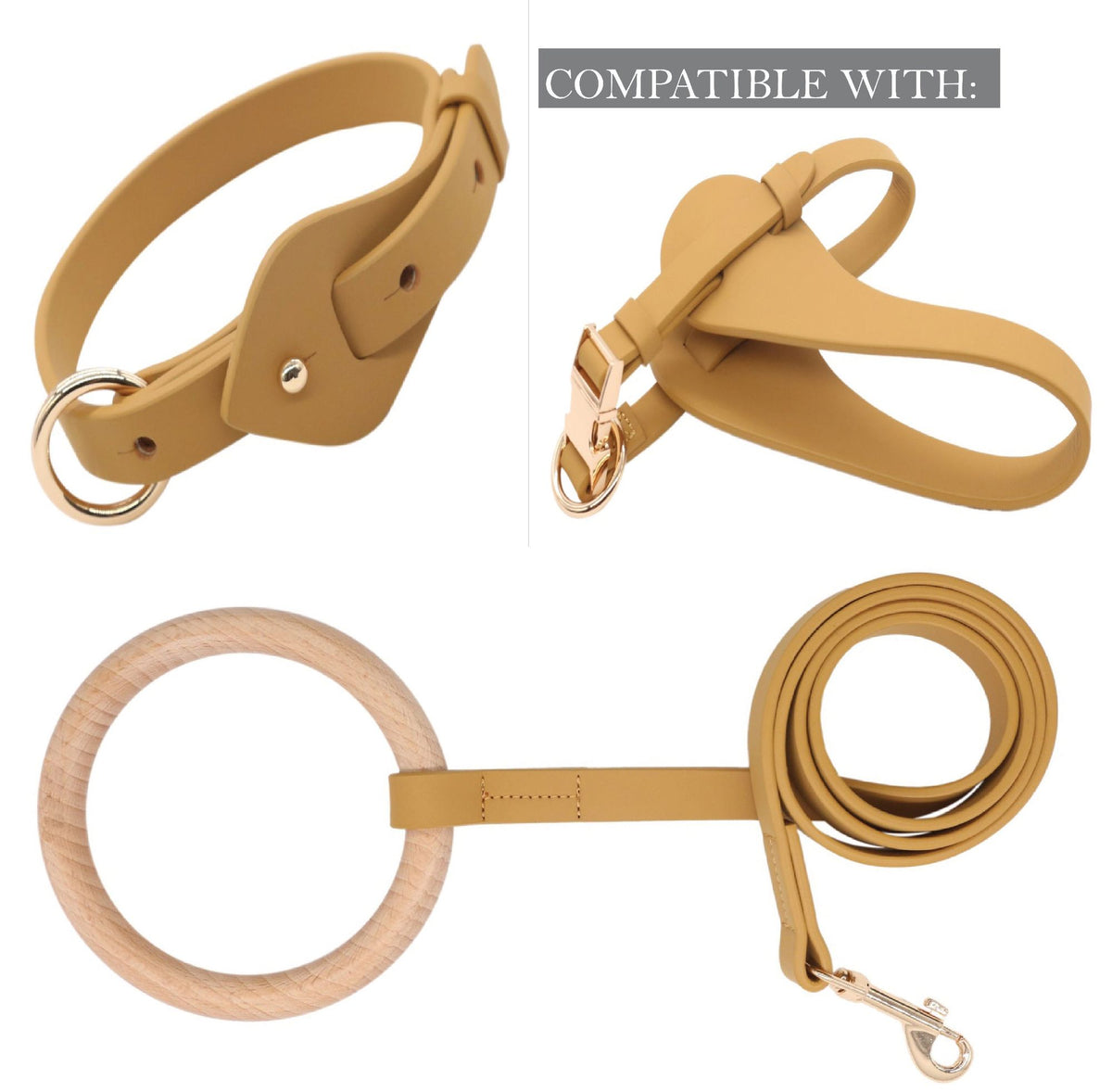 Pet Life Ever-Craft Boutique Designer Leather Dog Collar - Soft Microfiber Leather, Adjustable