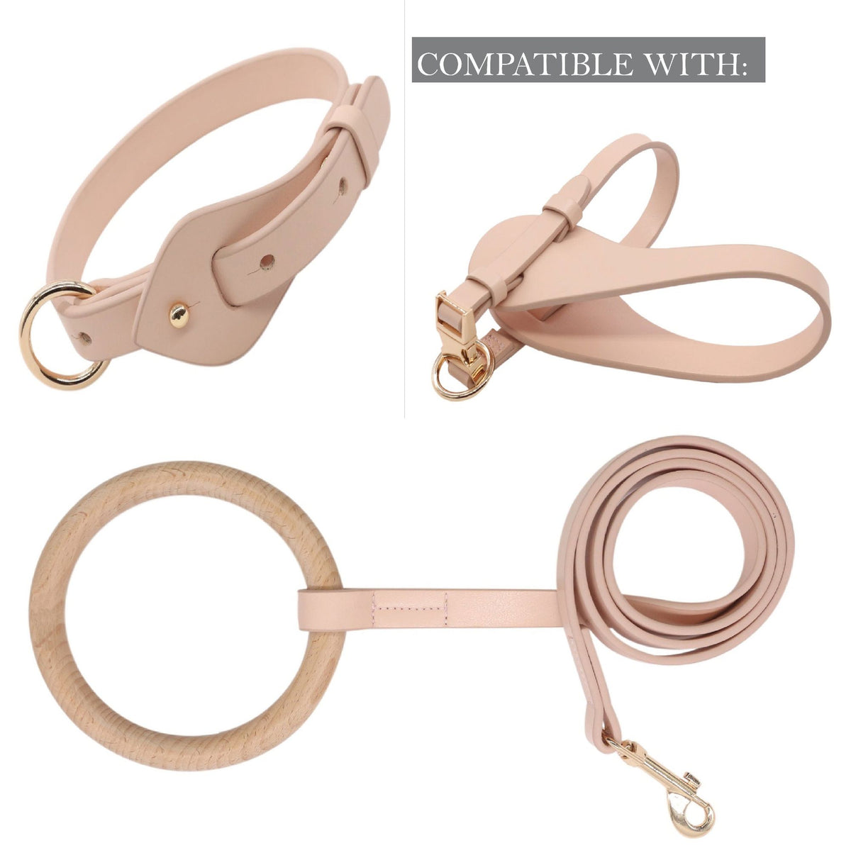 Pet Life Ever-Craft Boutique Designer Leather Dog Collar - Soft Microfiber Leather, Adjustable