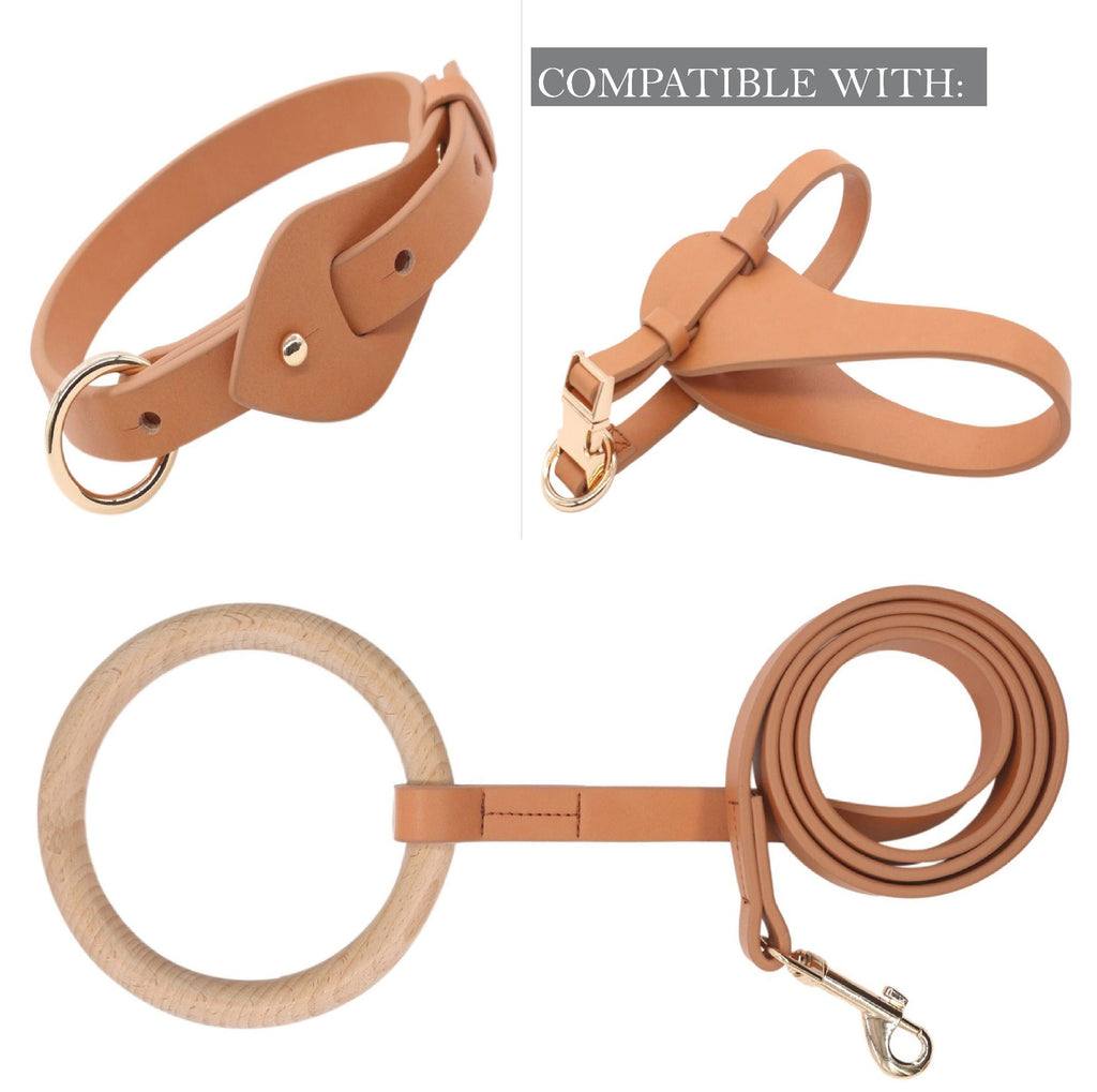 Pet Life Ever-Craft Boutique Designer Leather Dog Collar - Soft Microfiber Leather, Adjustable
