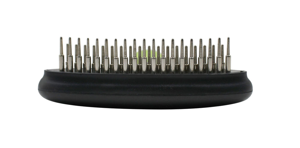 Dual-Row Grooming Rake for Dogs and Cats with Flexible Hinge