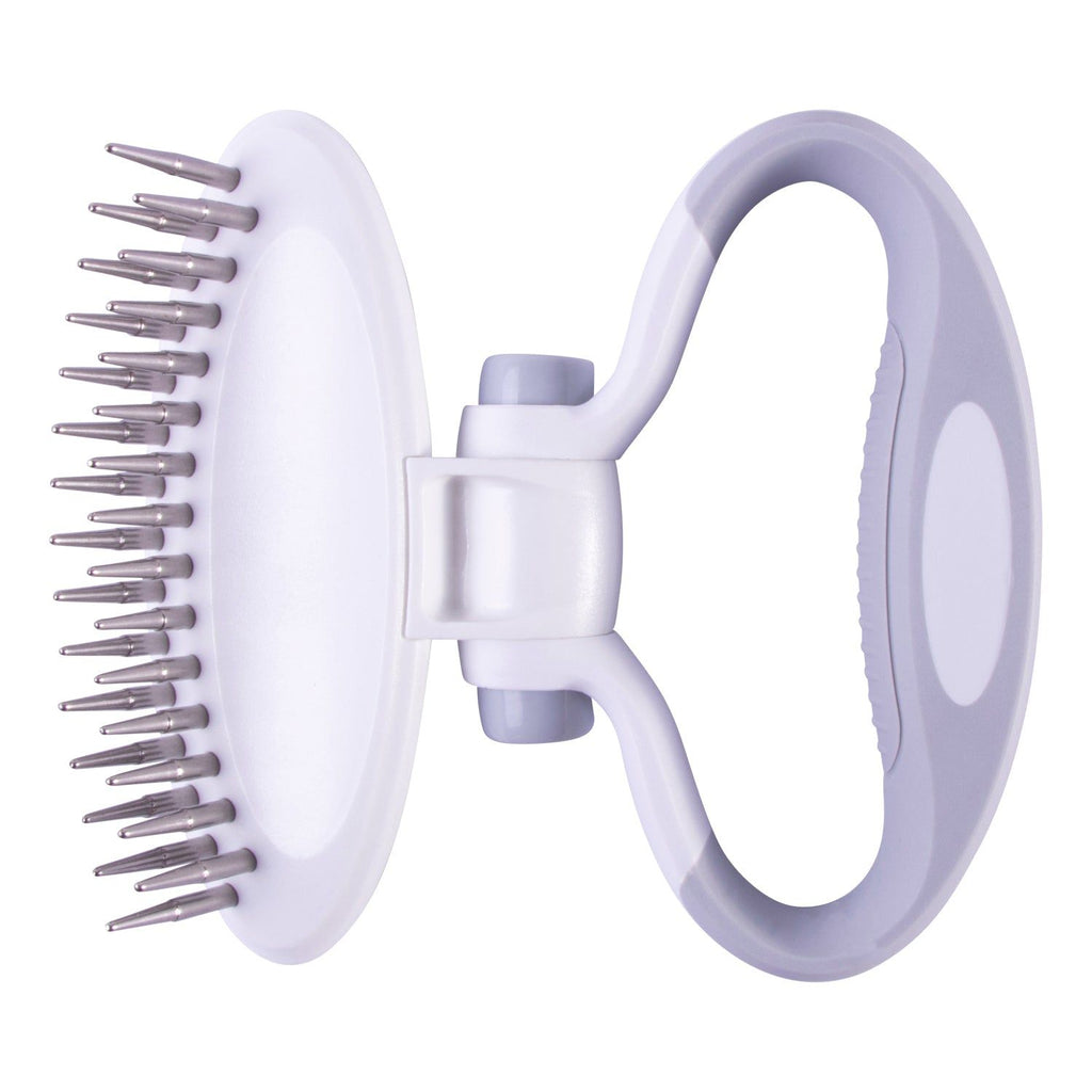 Dual-Row Undercoat Rake for Long-Haired Dogs and Cats
