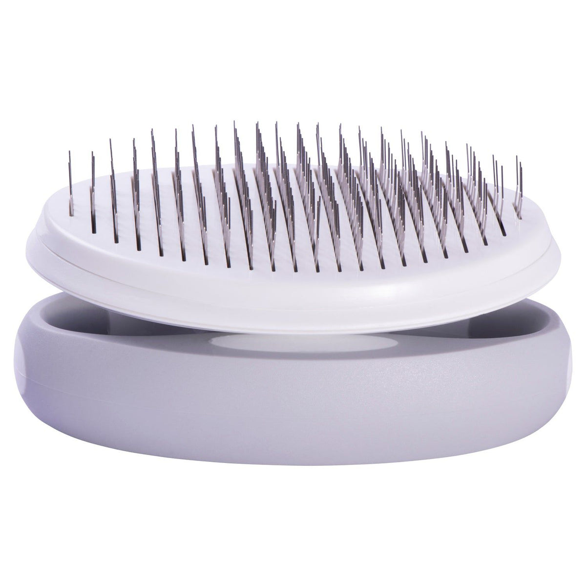 Travel-Ready Self-Cleaning Slicker Brush with Swivel Handle
