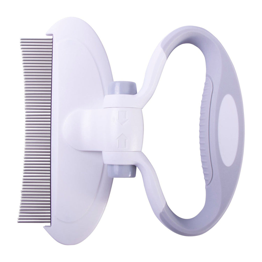 Travel-Ready Swivel Pin Comb for Curly Coats and Detangling