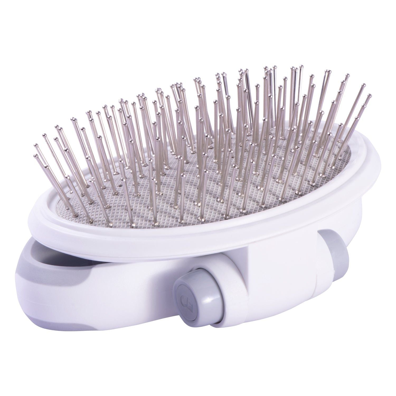 Pet Life Gyrater Travel Swivel Pet Grooming Pin Brush with Rotating Handle