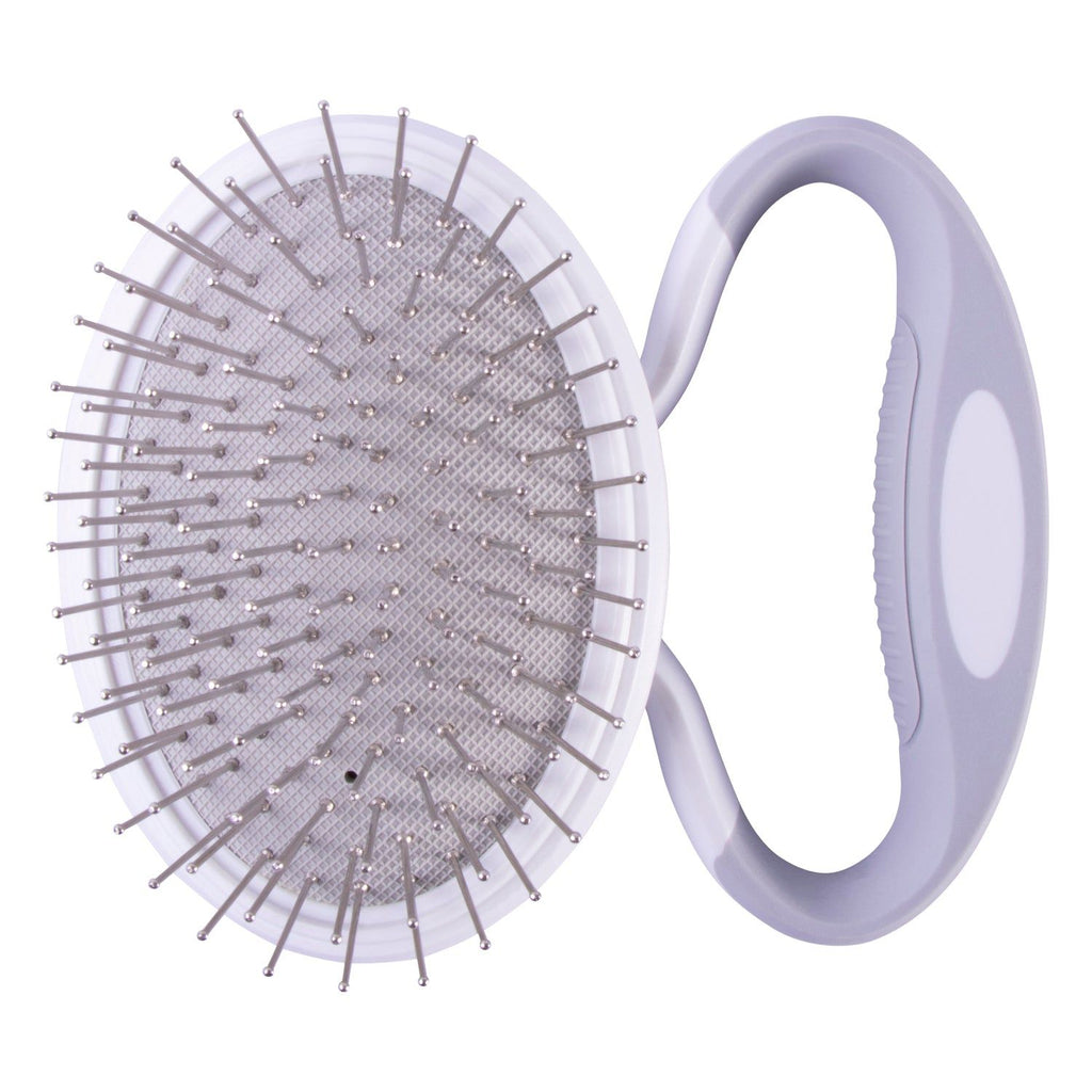 Pet Life Gyrater Travel Swivel Pet Grooming Pin Brush with Rotating Handle