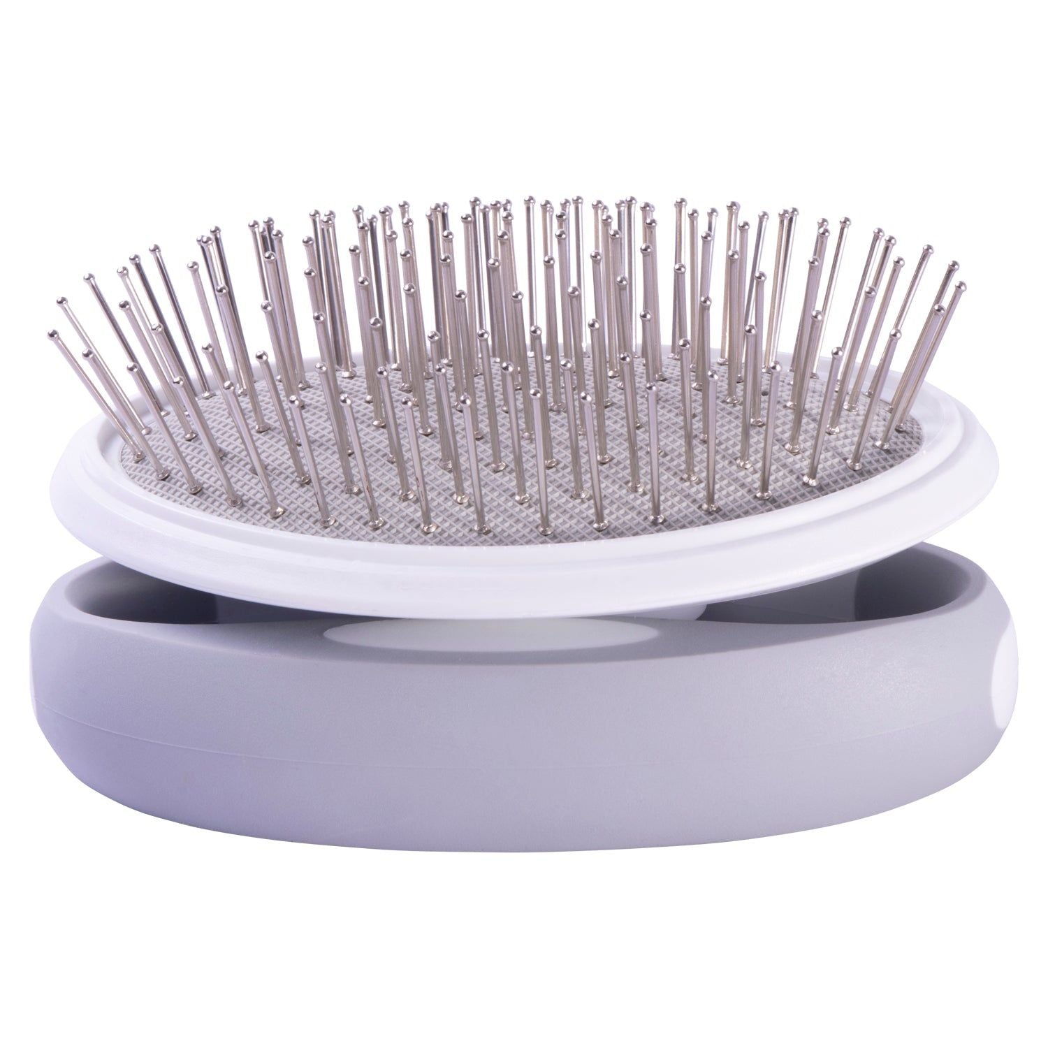 Pet Life Gyrater Travel Swivel Pet Grooming Pin Brush with Rotating Handle