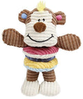 Plush Hugga-Bear Toy with Squeaker and chew-focused Teething Ring for Puppies and Kittens