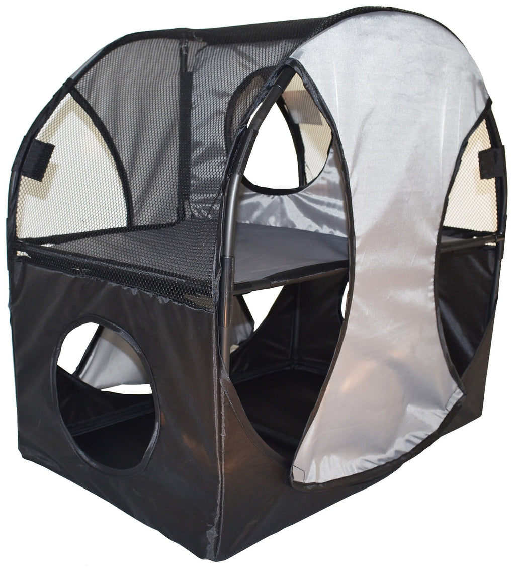 Collapsible Obstacle Cat House for Play and Lounging