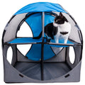 Collapsible Obstacle Cat House for Play and Lounging
