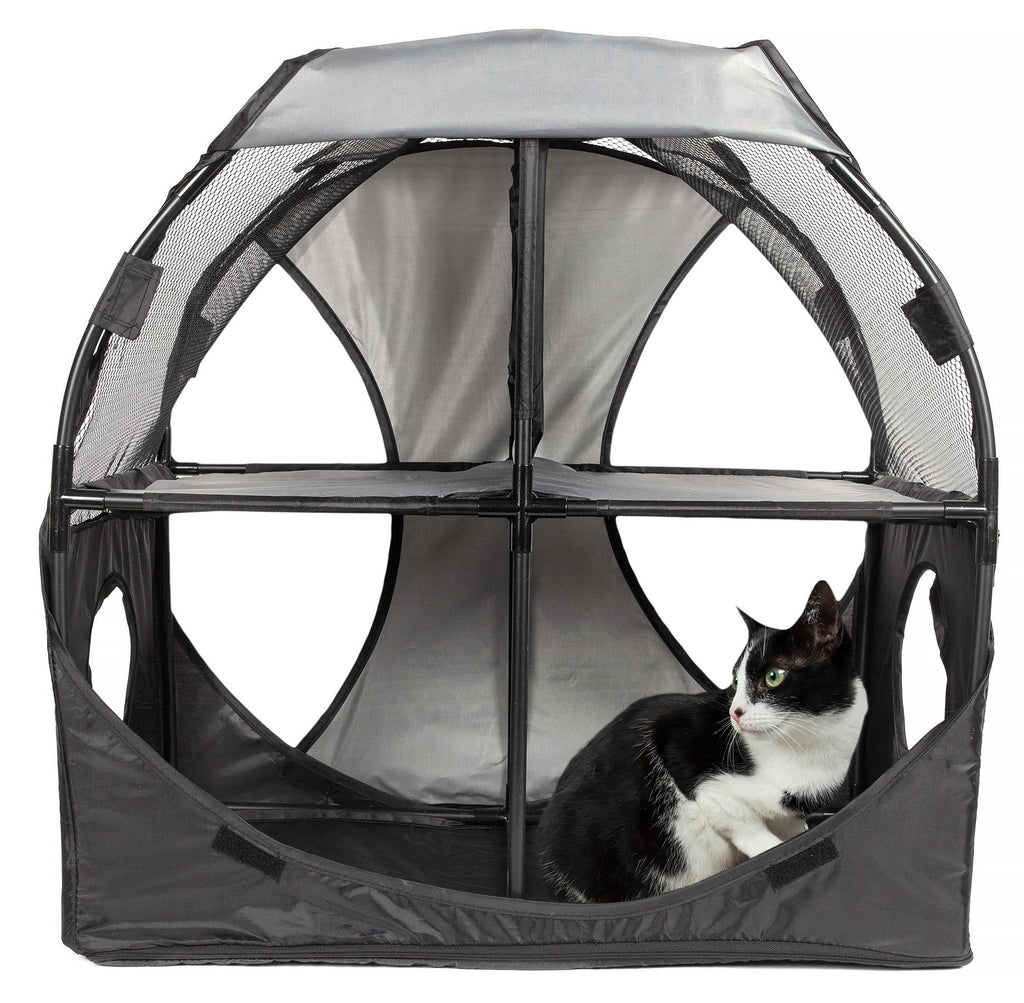 Collapsible Obstacle Cat House for Play and Lounging