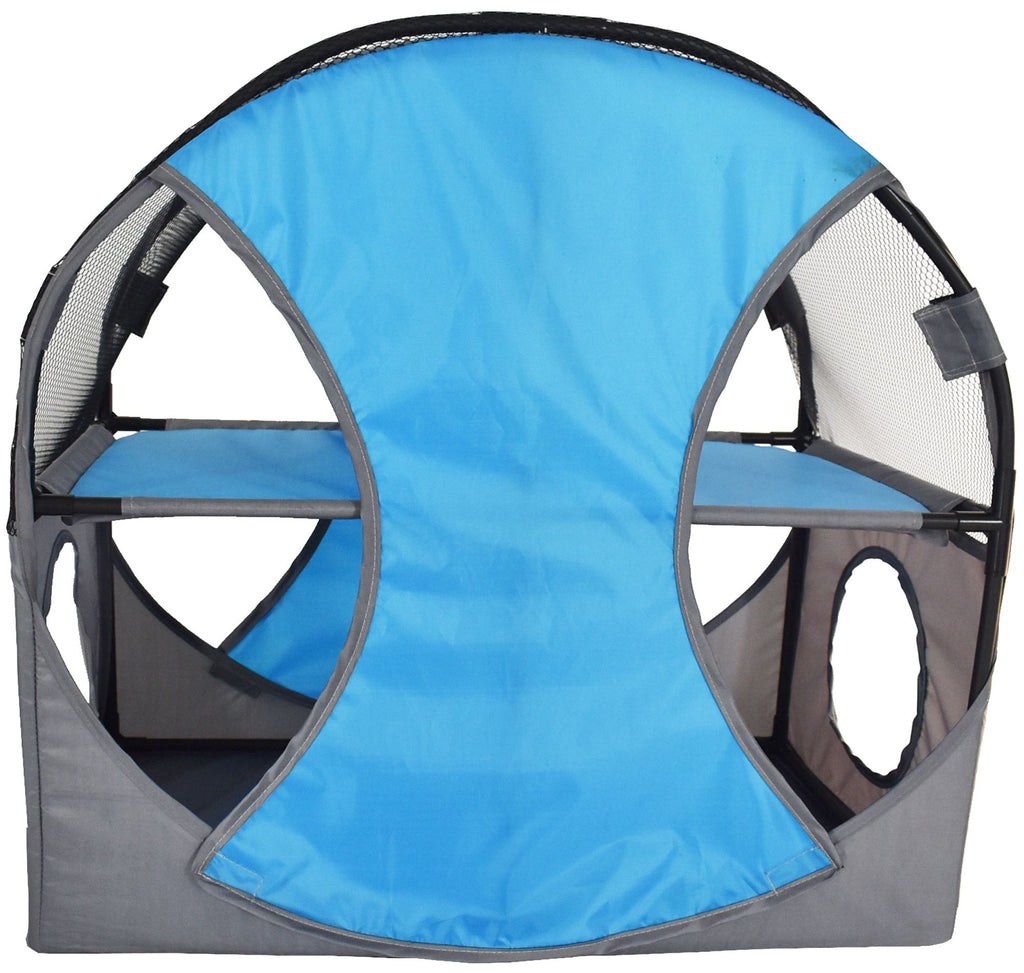 Collapsible Obstacle Cat House for Play and Lounging