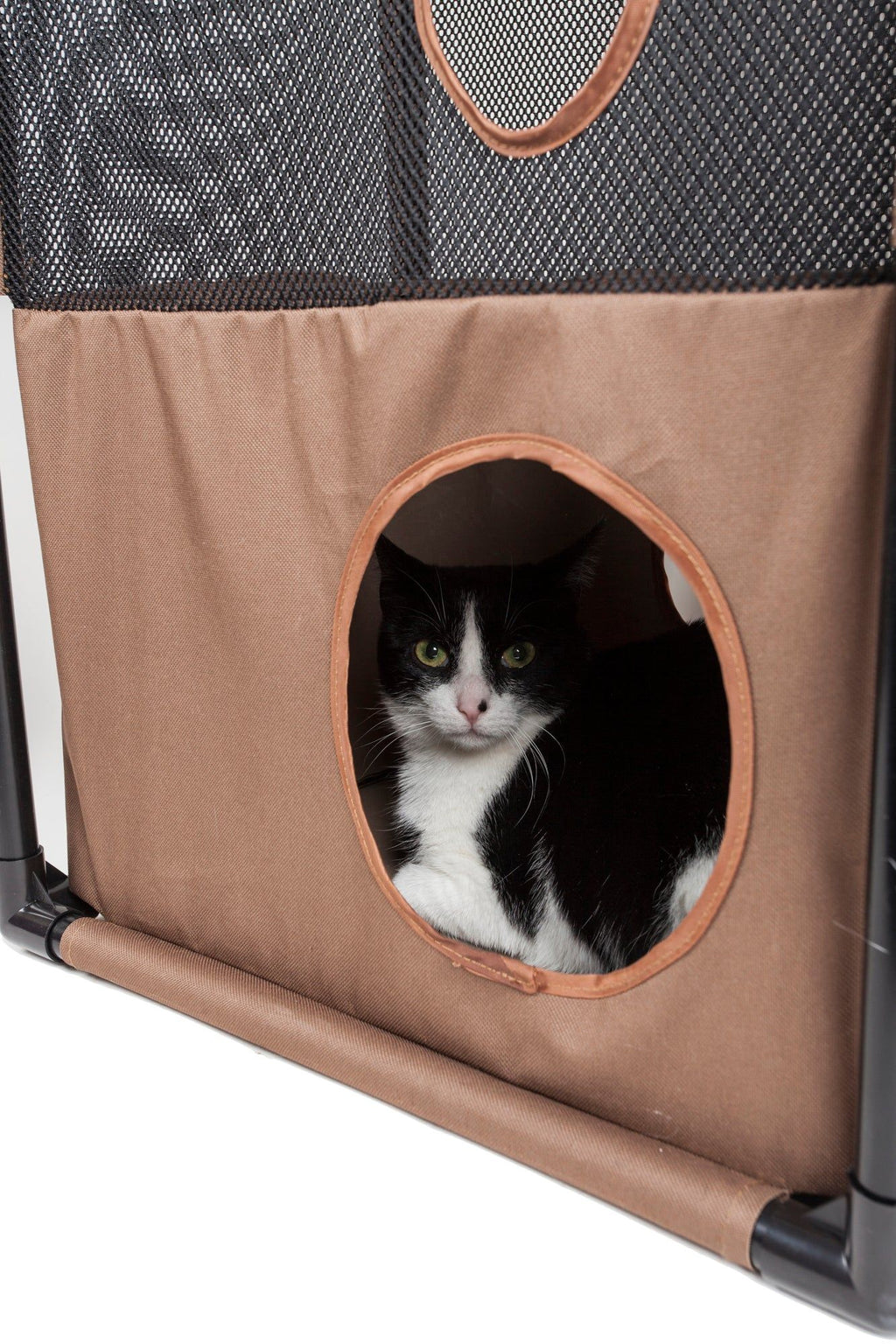 Pet Life Kitty-Square - 3-Level Collapsible Cat Play House