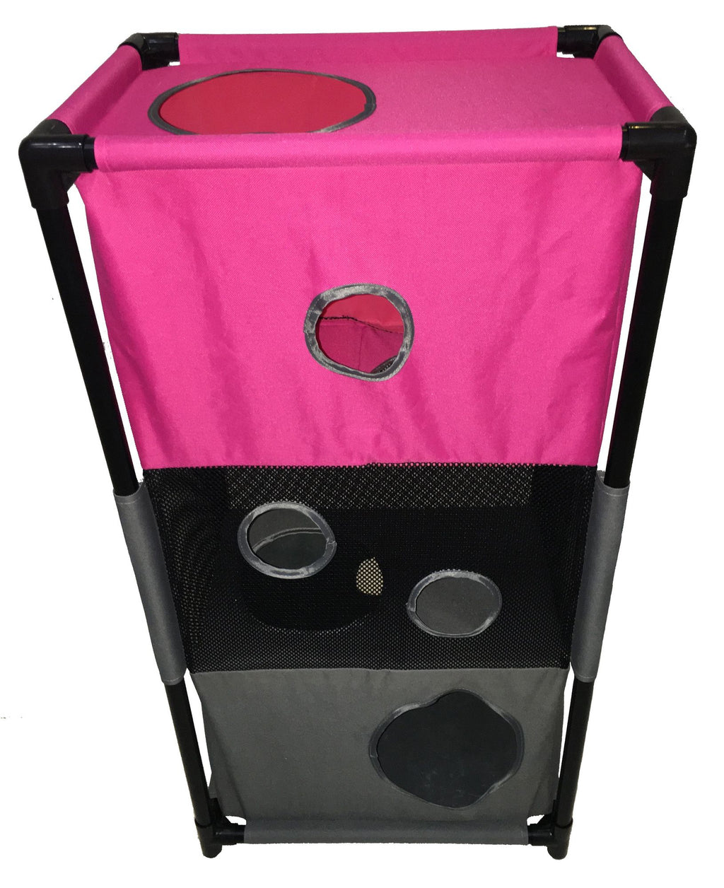 Pet Life Kitty-Square - 3-Level Collapsible Cat Play House