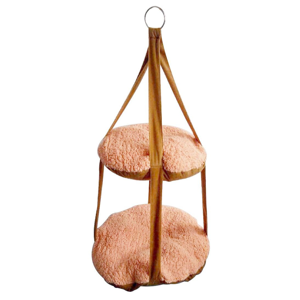Dual-Sided Reversible Cat Hammock Lounge for Wall or Ceiling Hanging