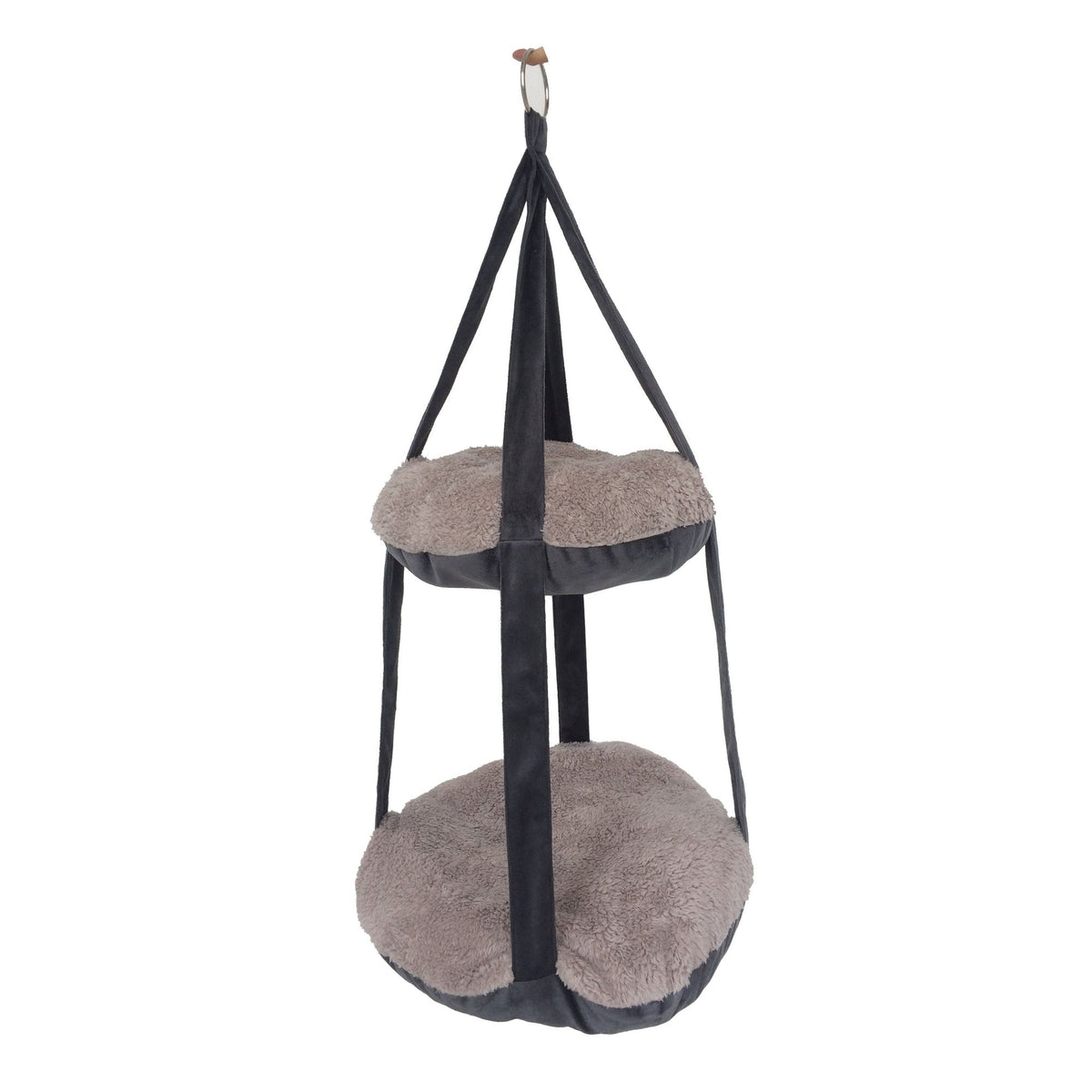 Dual-Sided Reversible Cat Hammock Lounge for Wall or Ceiling Hanging