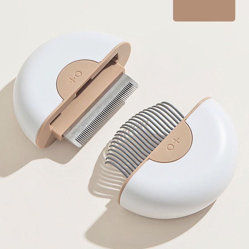 2-in-1 Travel Dog Comb and Deshedder with Connecting Design
