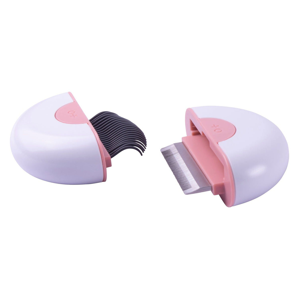 2-in-1 Travel Dog Comb and Deshedder with Connecting Design