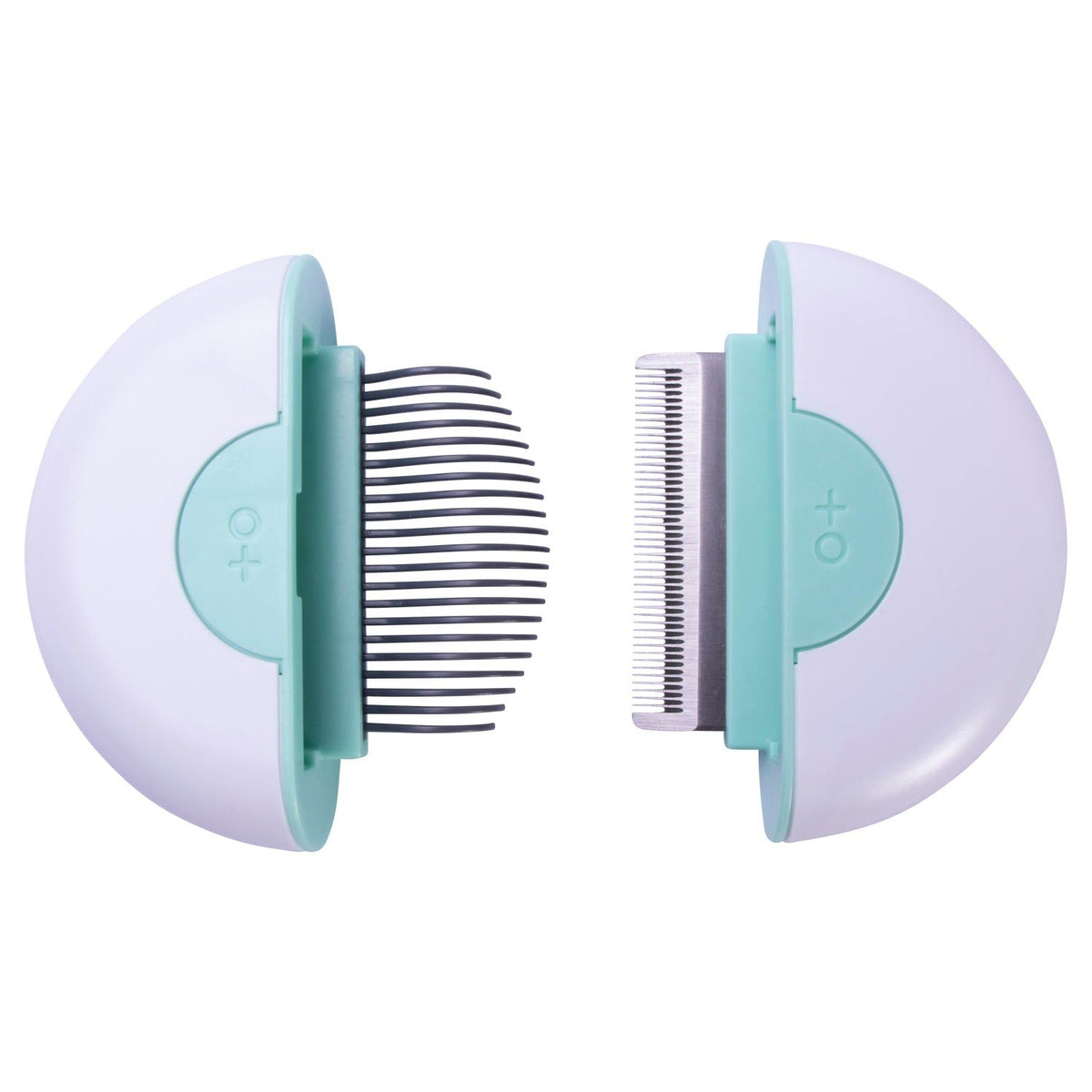 2-in-1 Travel Dog Comb and Deshedder with Connecting Design