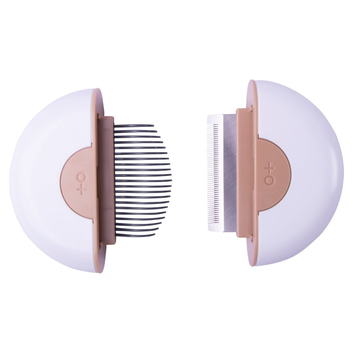 2-in-1 Travel Dog Comb and Deshedder with Connecting Design