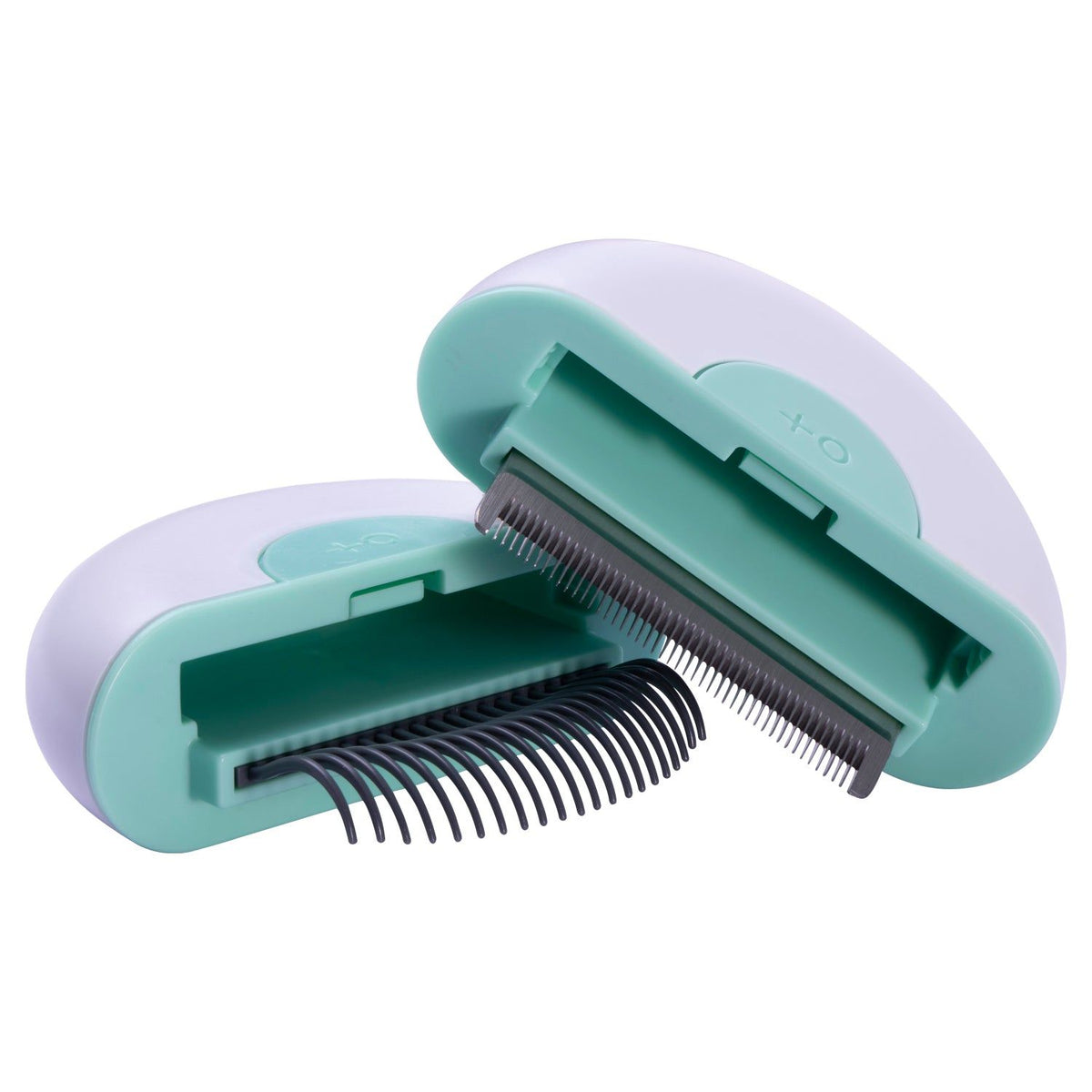2-in-1 Travel Dog Comb and Deshedder with Connecting Design