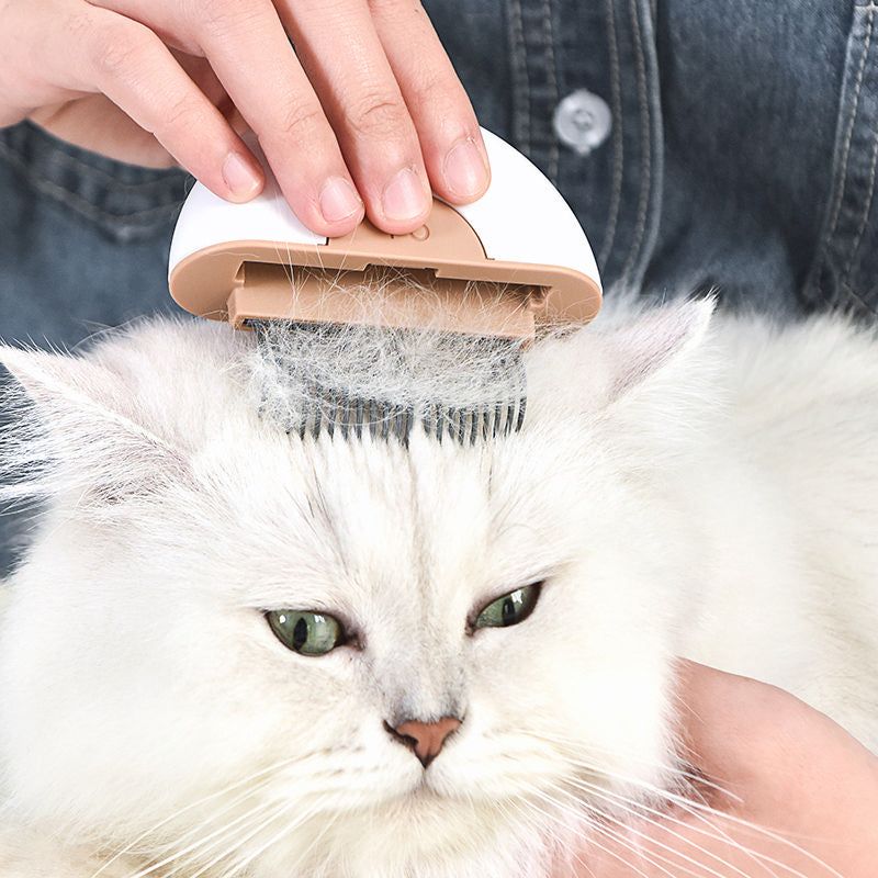 2-in-1 Travel Dog Comb and Deshedder with Connecting Design
