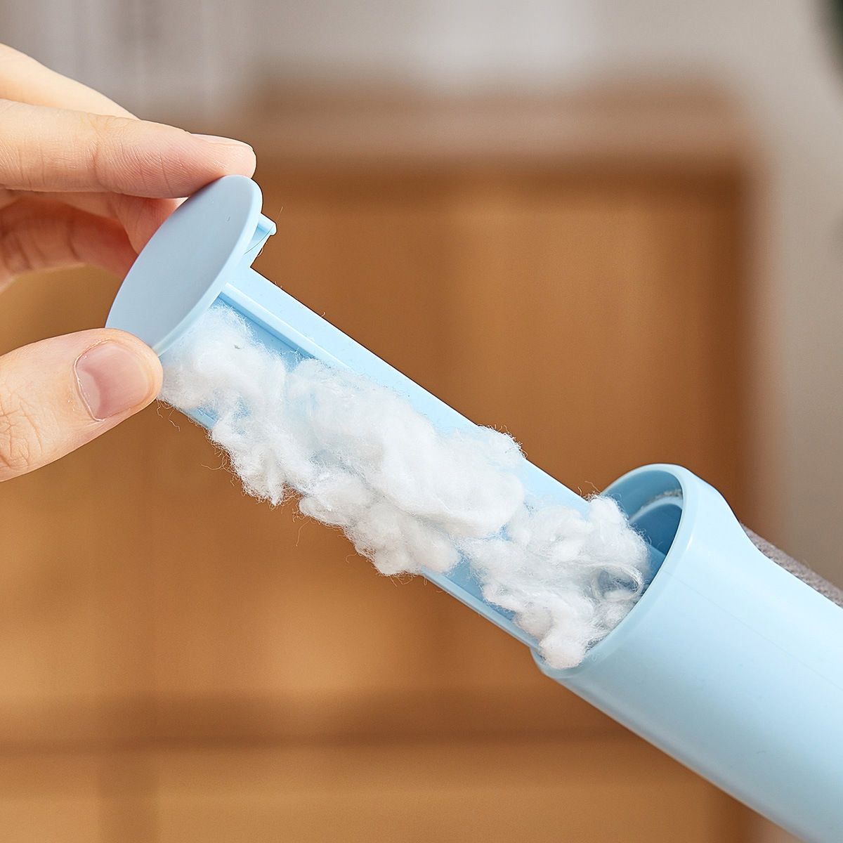 Magical Lint & Pet Hair Removal Brush with Self-Storing Chamber
