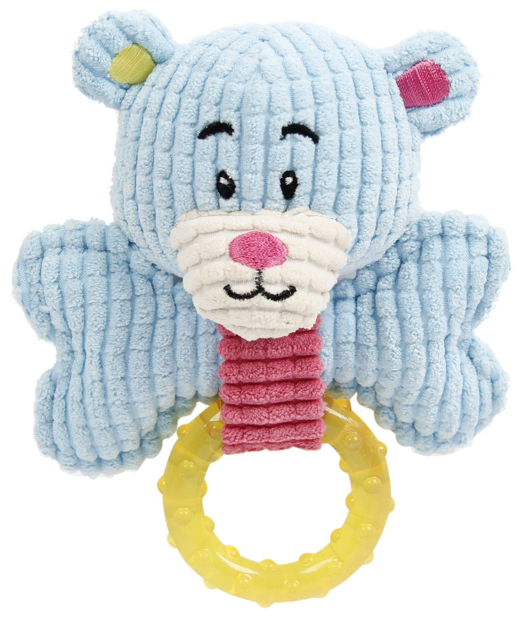Pet Life Paci-Plush: Plush Squeak & Teething Toy for Puppies