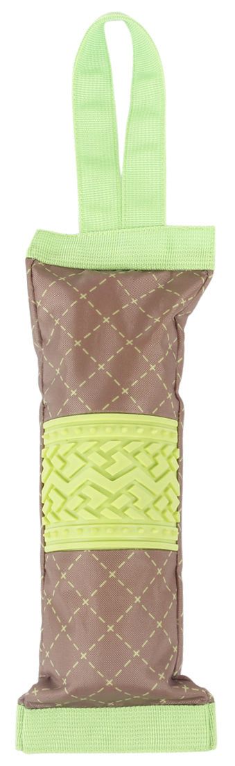 Water Bottle Insert Crackling Dog Toy with Loop Tug Handle