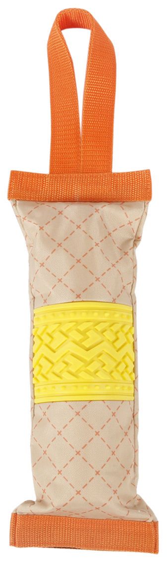 Water Bottle Insert Crackling Dog Toy with Loop Tug Handle