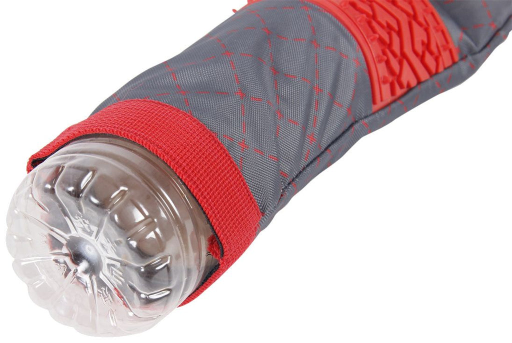 Water Bottle Insert Crackling Dog Toy with Loop Tug Handle