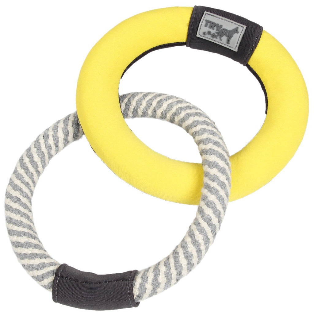 Rope and Floating Ring Dog Toy for Fetching and Water Play