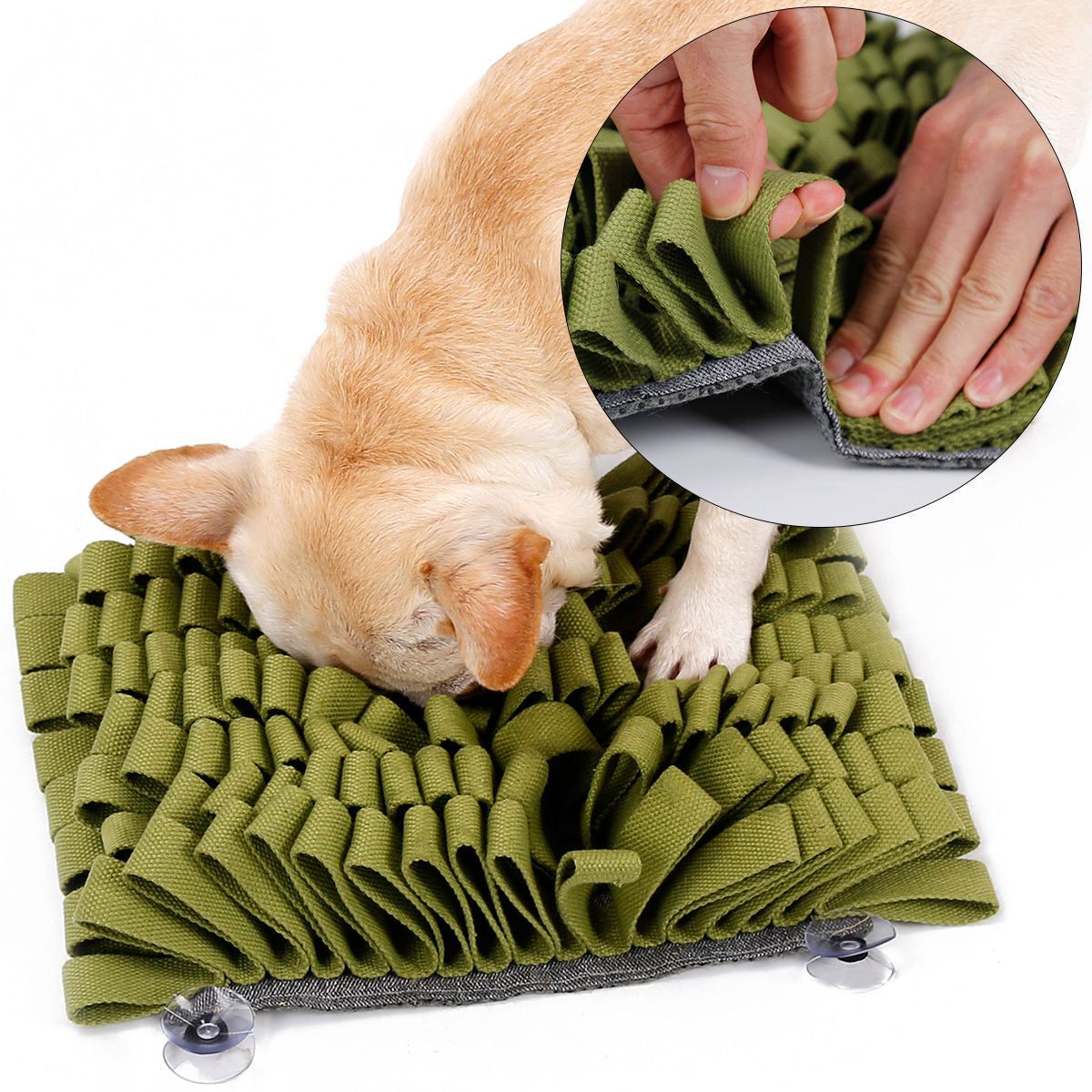 Sniffer Grip Interactive Snuffle Mat with Suction Grips