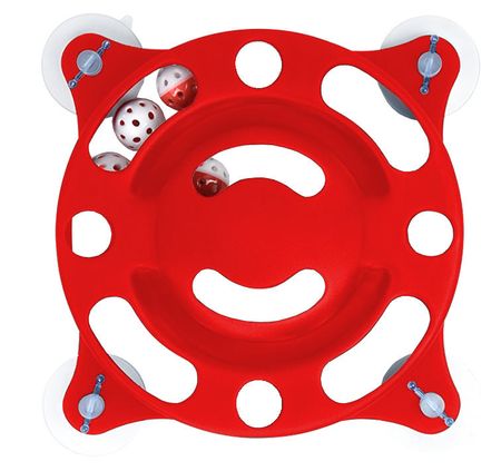 Pet Life Sticky-Swipe Interactive Suction Cup Cat Toy – Fun Cognitive Play