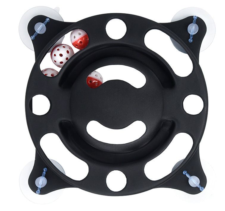 Pet Life Sticky-Swipe Interactive Suction Cup Cat Toy – Fun Cognitive Play
