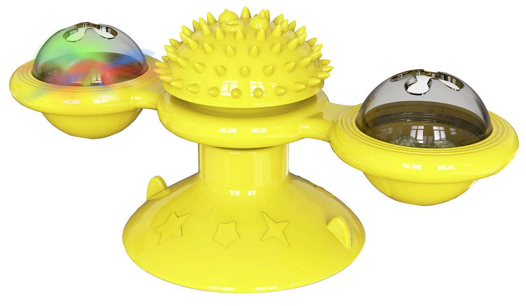 Pet Life Windmill Rotating Suction Cup Cat Toy