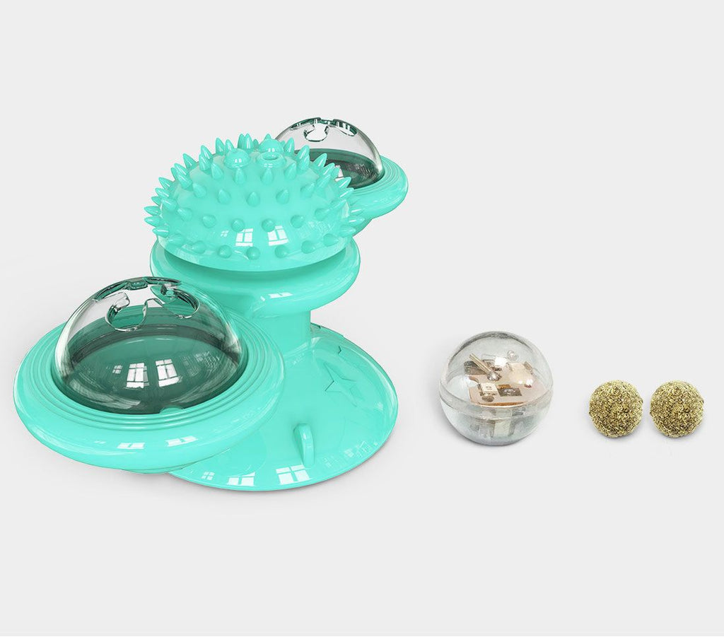 Pet Life Windmill Rotating Suction Cup Cat Toy