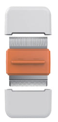 2-in-1 Undercoat Rake and Stainless Steel Travel Pet Comb