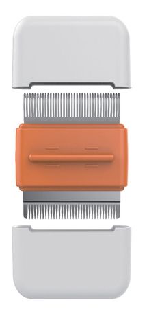 2-in-1 Undercoat Rake and Stainless Steel Travel Pet Comb
