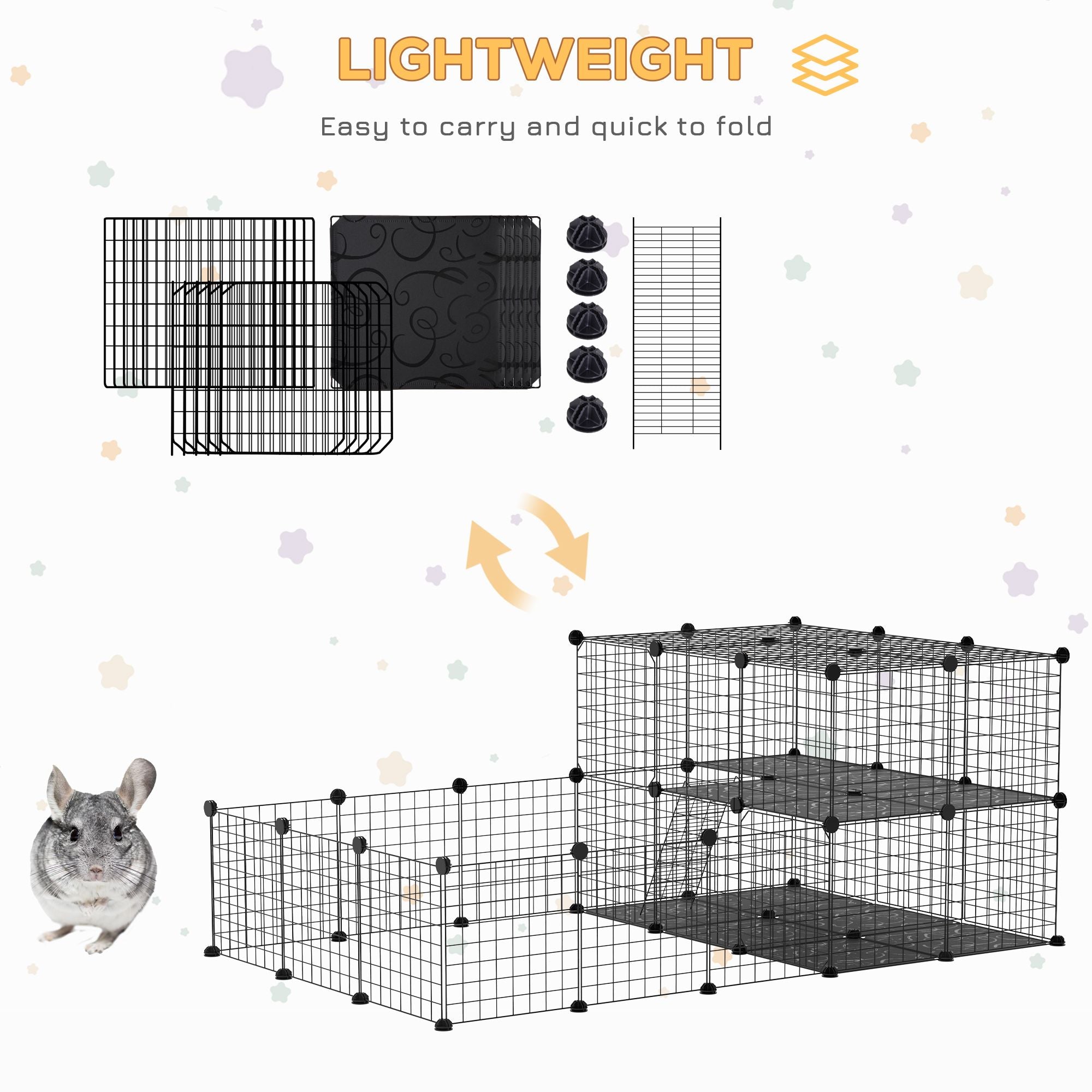 Versatile DIY Pet Playpen for Small Animals
