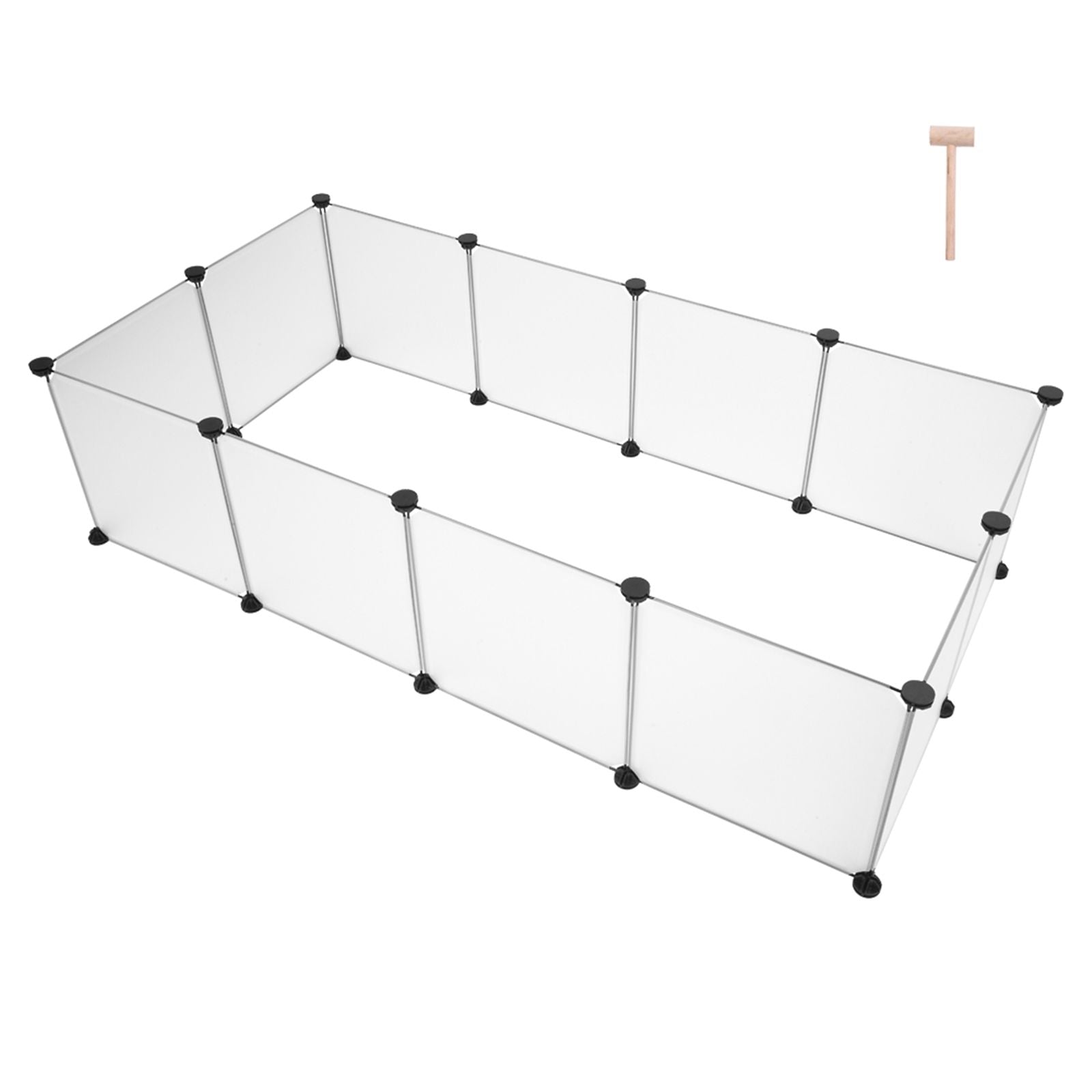 Pet Playpen, Portable Large Plastic Yard Fence Small Animals, Puppy Kennel Crate Fence Tent