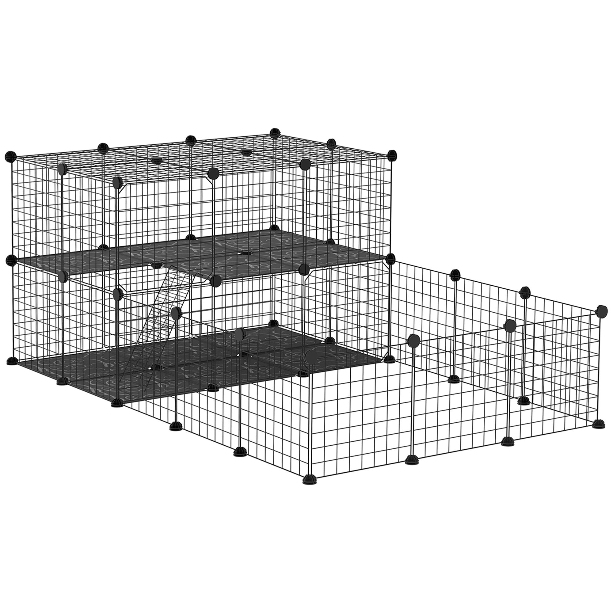 PawHut Pet Playpen with Door for Guinea Pigs and Chinchillas