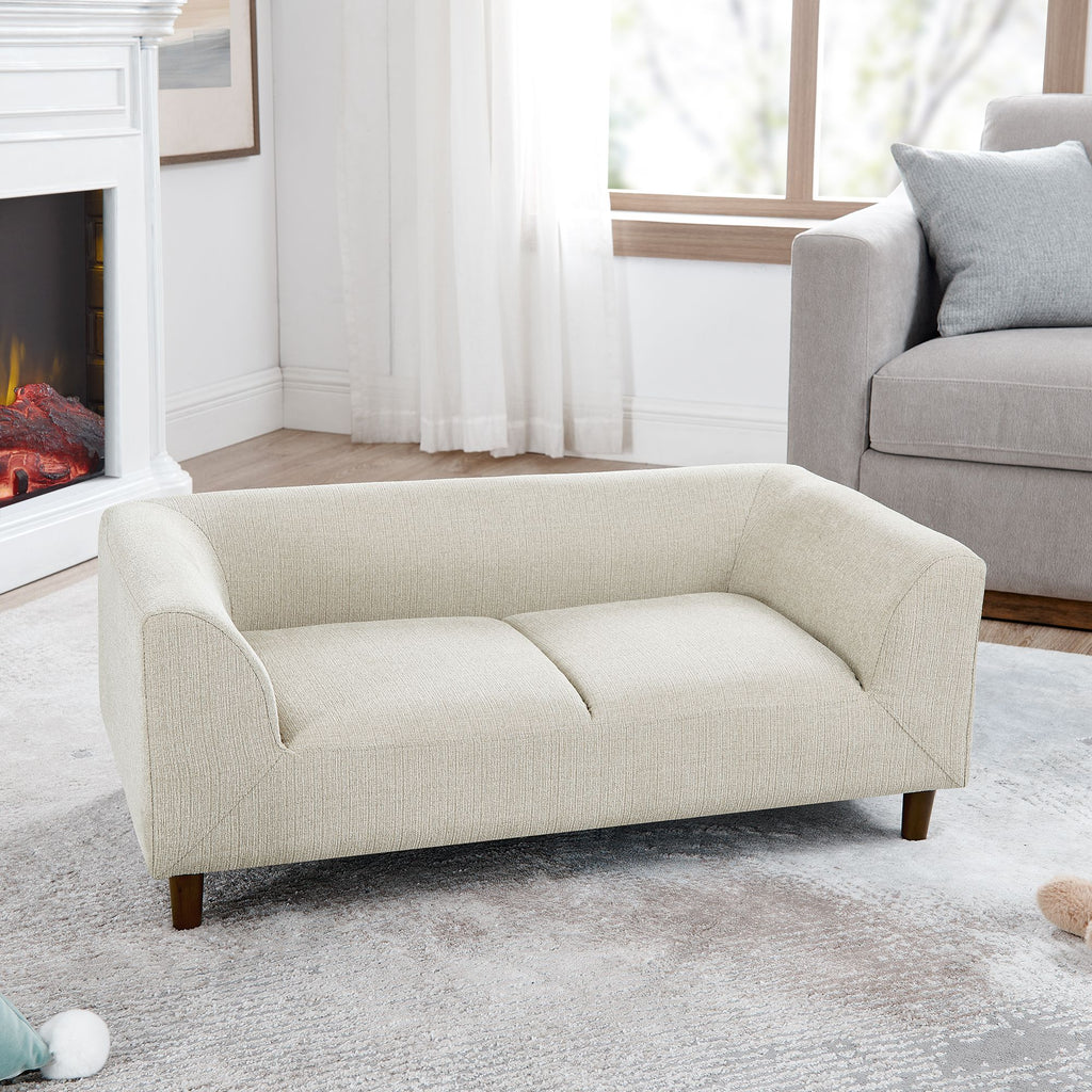 Give Your Pup the Perfect Spot to Lounge – Modern Pet Sofa with Backrest & Armrests
