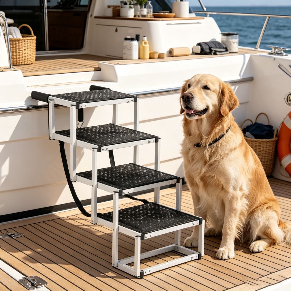 Pet Stairs with Non-Slip 30.9 Inches