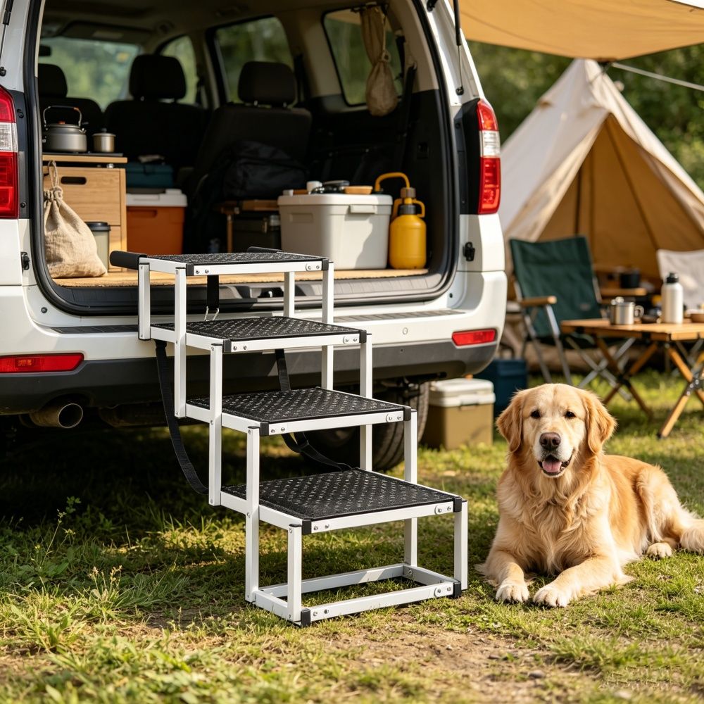 Pet Stairs with Non-Slip 30.9 Inches