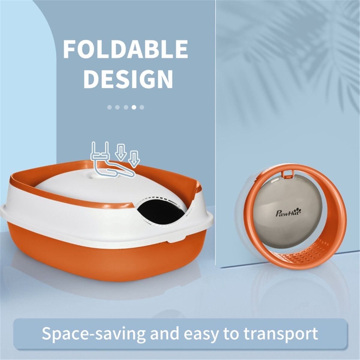 Enclosed Cat Litter Box with Air Freshener and Litter Grate