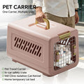 Pink Aviation Cat Litter Box with Handle – Spacious & Anti-Tracking