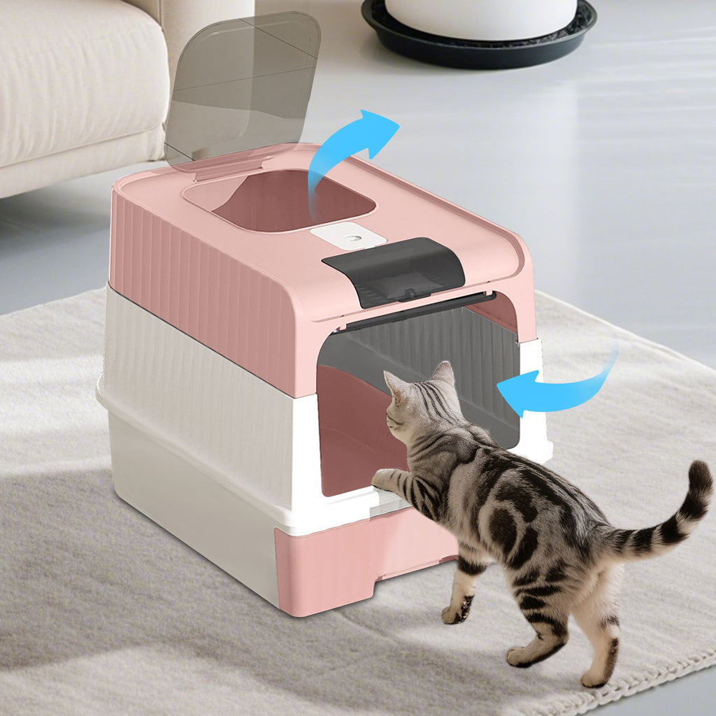 Open Cat Litter Box – Easy Access, Spacious & Hygienic