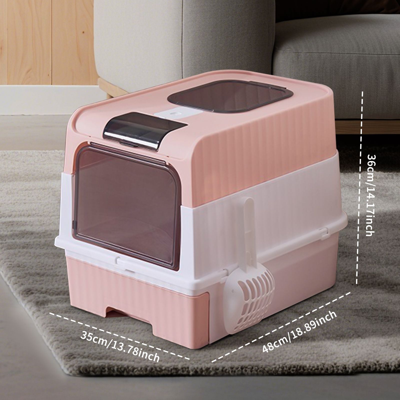 Open Cat Litter Box – Easy Access, Spacious & Hygienic