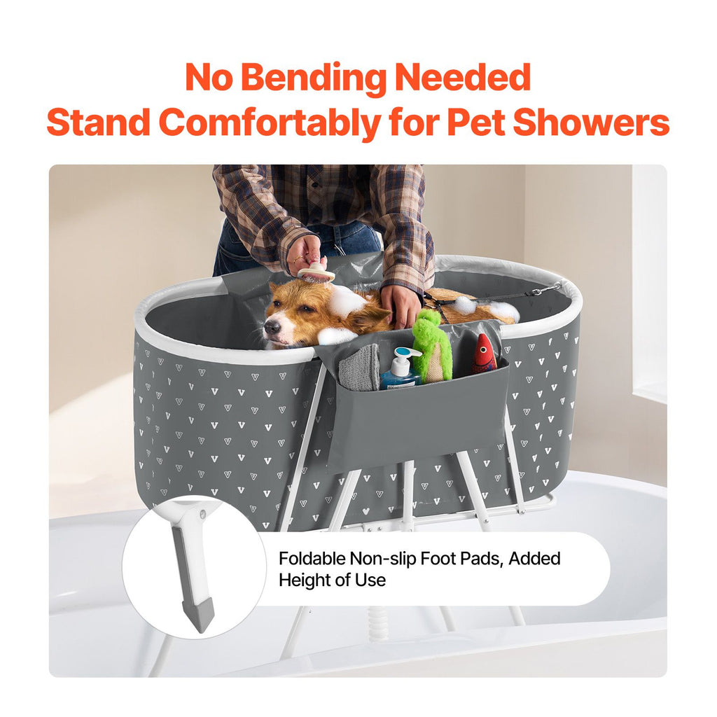 Bathe Your Pet Without the Back Pain – Foldable, Elevated Dog Bathtub